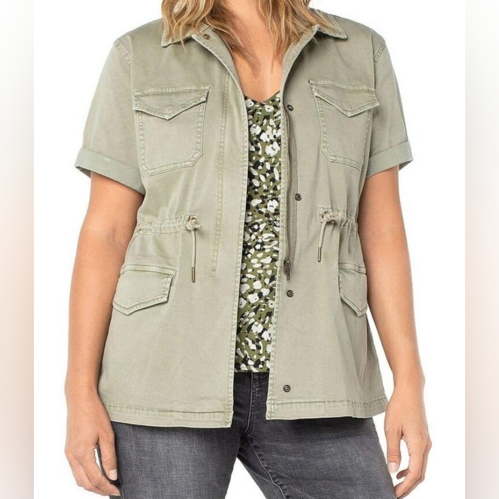 Liverpool Los Angeles Short Sleeve Cargo Jacket